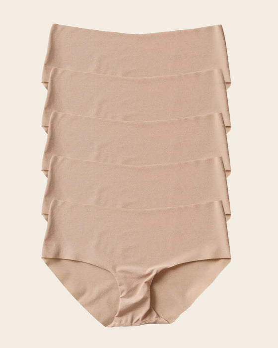 Braga culotte invisible ultraplano sin elásticos y de pocas costuras#color_802-habano-claro