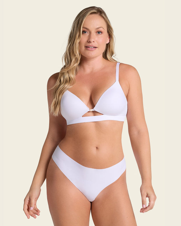 Braga tanga invisible ultraplana sin elásticos y de pocas costuras#color_000-blanco