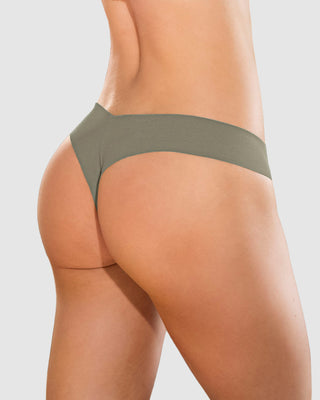 Braga tanga invisible ultraplana sin elásticos y de pocas costuras#color_606-arena