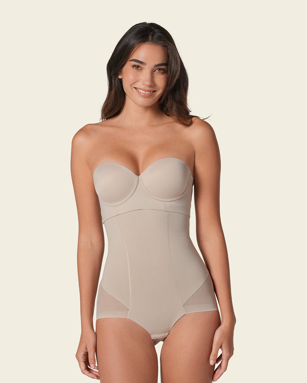 Braga faja invisible de tiro alto y control de abdomen#color_802-habano-claro