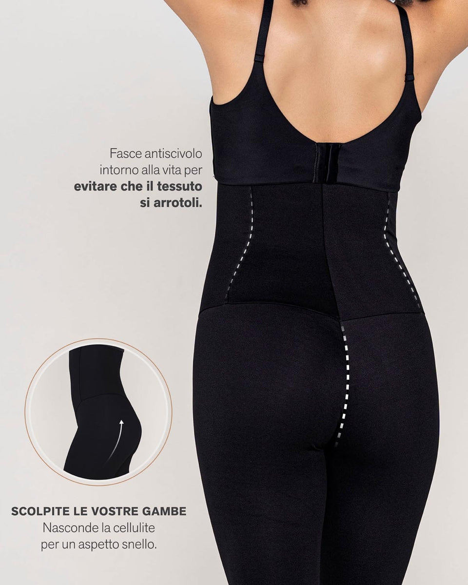 Love My Fashions Leggings A Vita Alta In Tessuto Costina: Controllo Addominale, Effetto Seconda Pelle, Senza Cuciture, Taglie S/M E M/L
