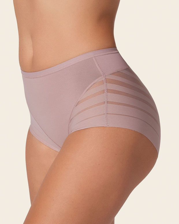 Braga faja clásica con control moderado de abdomen y bandas en tul#color_281-palo-de-rosa