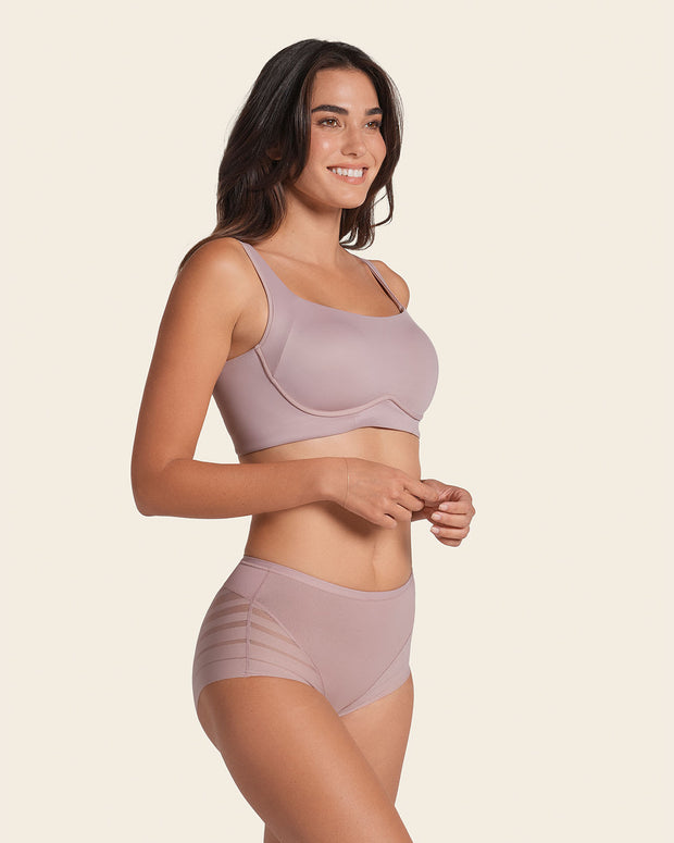 Braga faja clásica con control moderado de abdomen y bandas en tul#color_281-palo-de-rosa