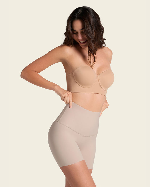 Short de control de abdomen y cintura que disimula la celulitis#color_802-habano-claro