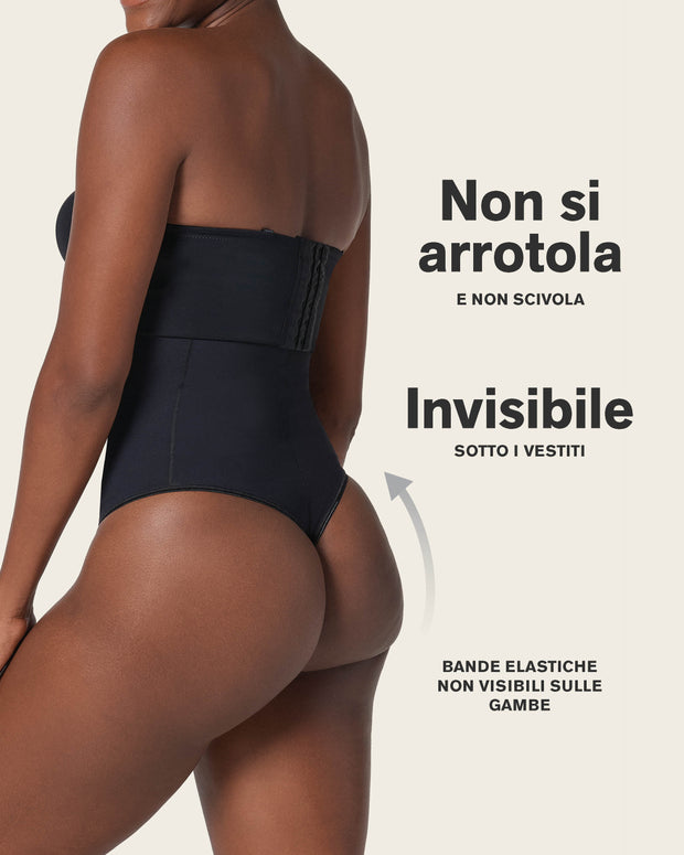 Braga faja de control estilo tanga y efecto cintura reloj de arena#color_700-negro