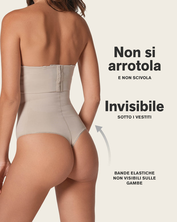 Braga faja de control estilo tanga y efecto cintura reloj de arena#color_802-habano-claro