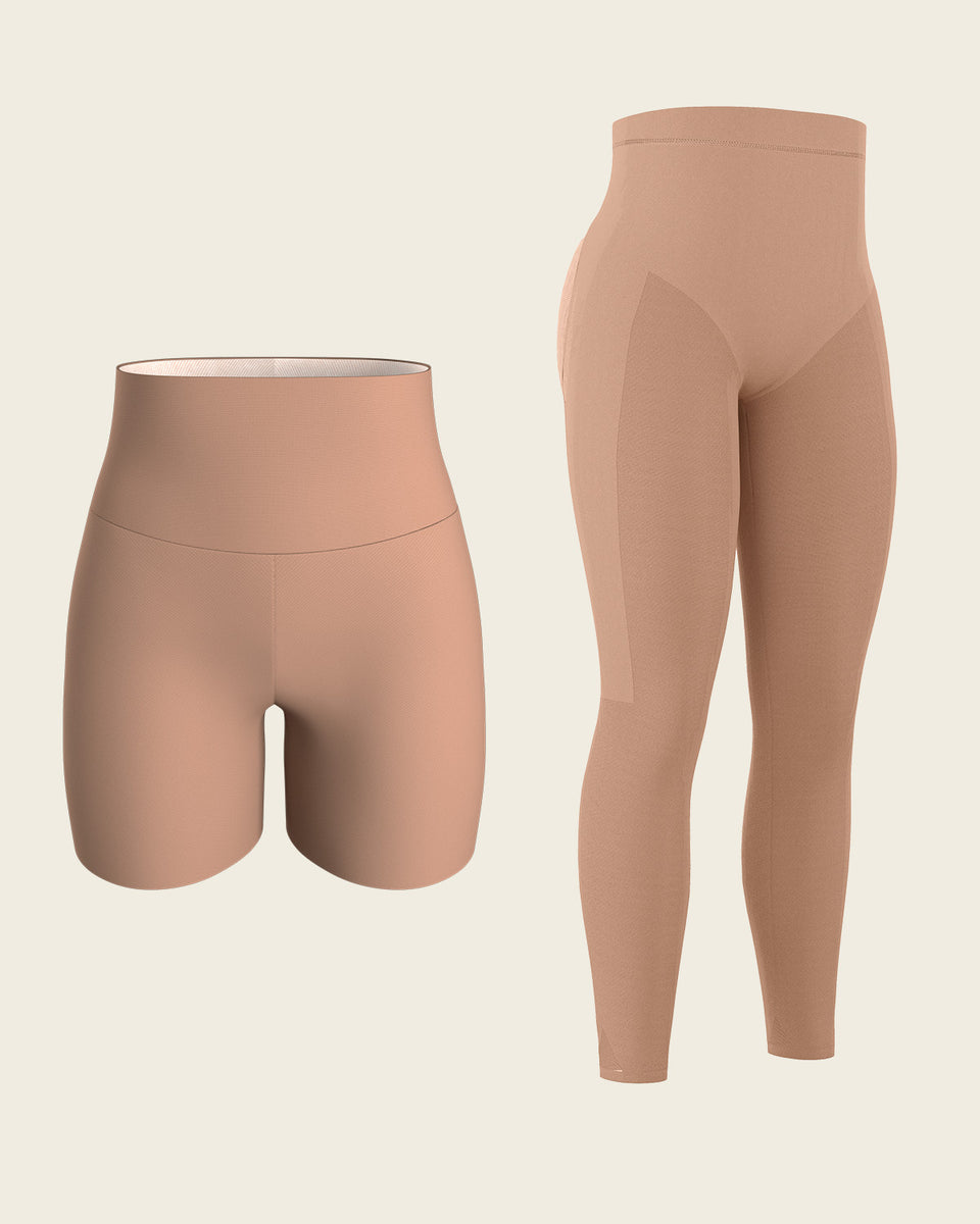 Short de control moderado aspecto invisible con fajón antideslizante