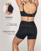 Short de control moderado aspecto invisible con fajón antideslizante