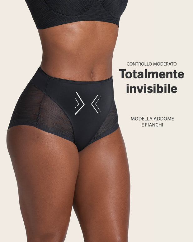 Braga faja clásica invisible con transparencias en glúteos y laterales#all_variants