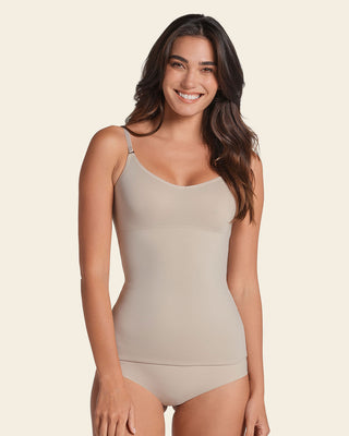 Camiseta multiusos de control de abdomen#color_802-habano-claro