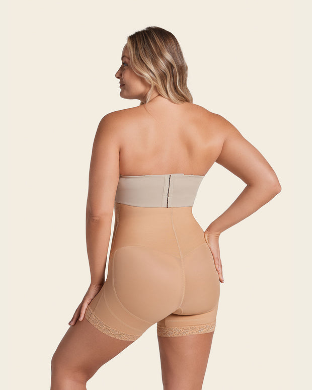 Braga faja tipo short de control fuerte levanta glúteos#color_880-beige