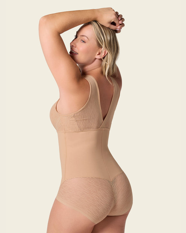 Faja tipo body con bralette incorporado con control de abdomen#color_801-habano-medio