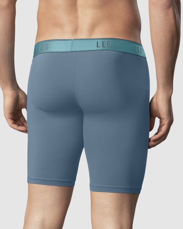 Bóxer deportivo con bolsillo lateral en microfibra#color_554-azul-grisaceo