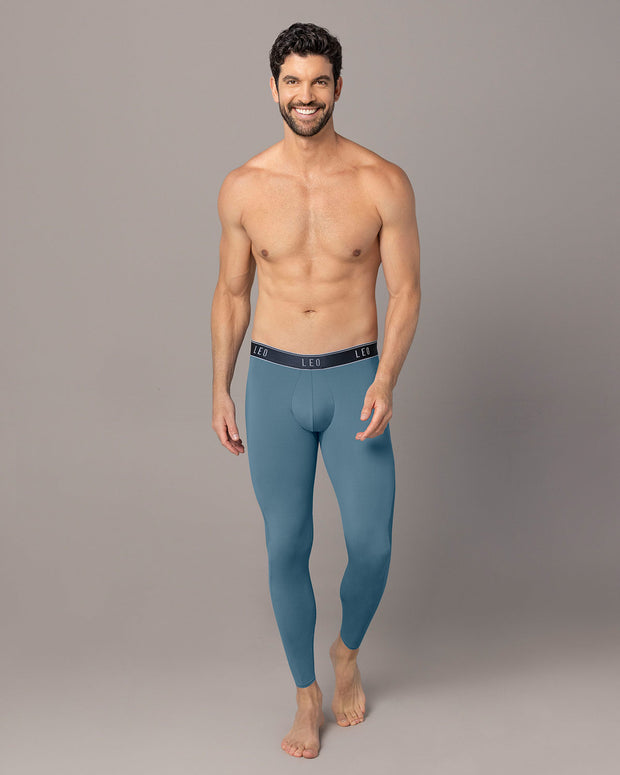Licra deportiva en microfibra con mallas transpirables para hombre#color_544-azul-medio