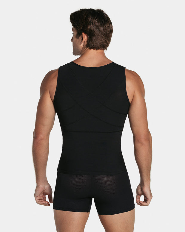 Chaleco masculino de compresión en powerslim#color_700-negro