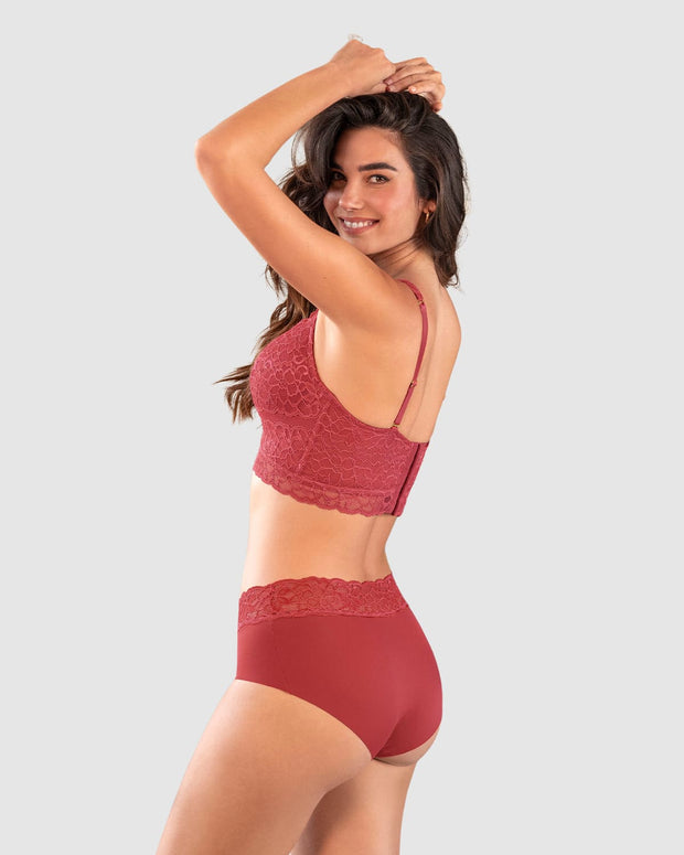 Sujetador tipo bustier sexy support con cubrimiento de espalda#color_391-rojo-coral