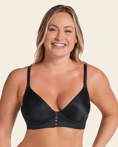 Sujetador memory bustier triangular de push-up alto y buen cubrimiento#color_700-negro