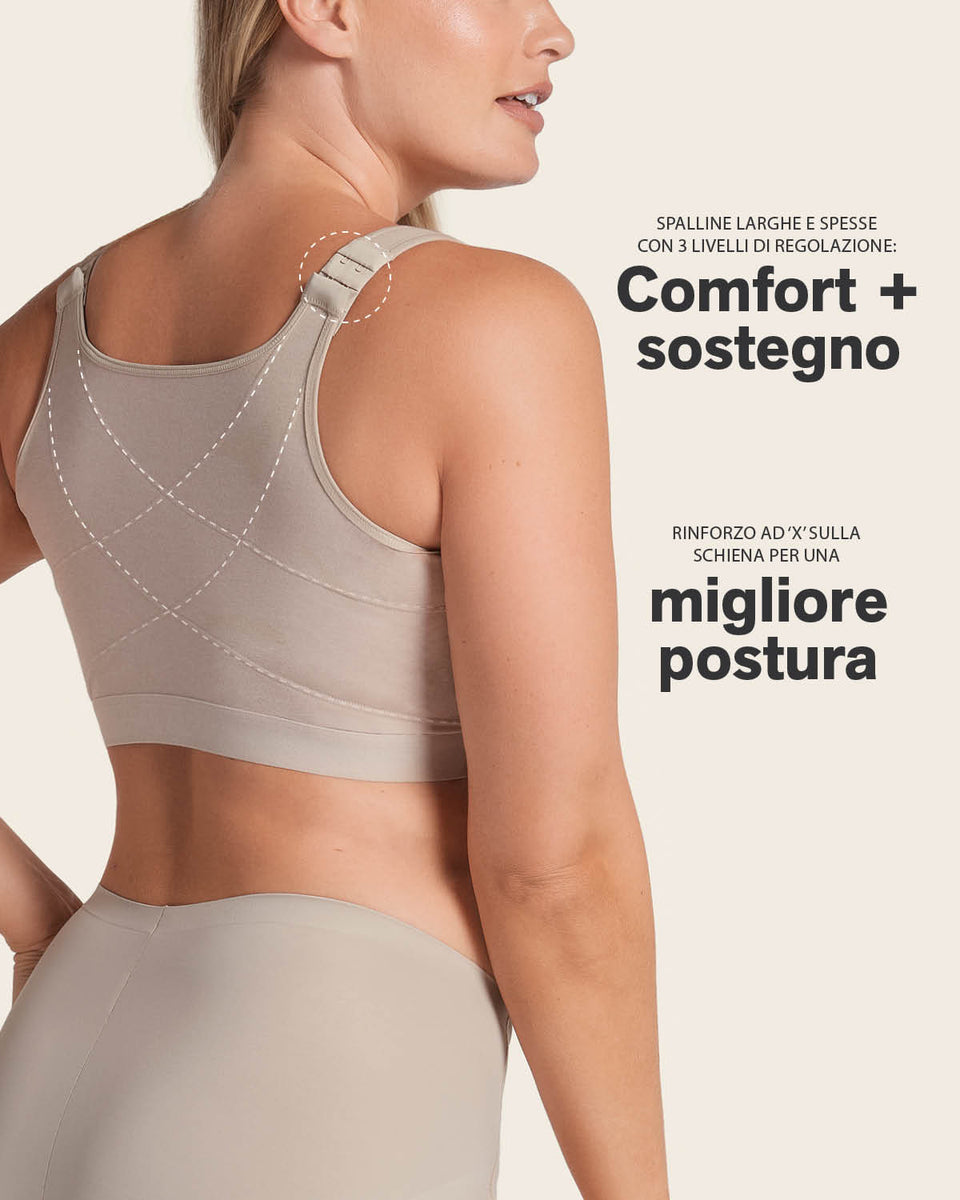Leonisa Maglietta Modellante Per Braccia Con Correttore Posturale – SkinFuse, Chiusura A Ganci