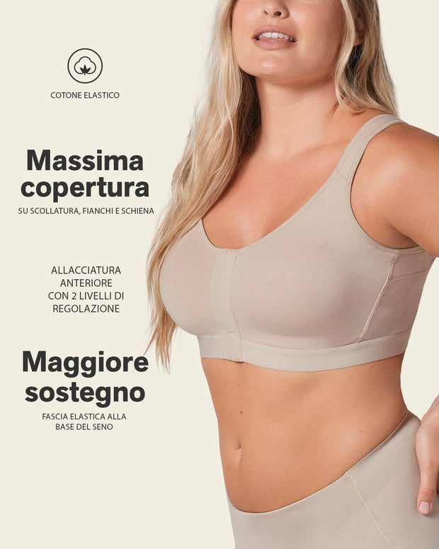 Sujetador tipo top multiusos en algodón all in one bra#color_802-habano-claro