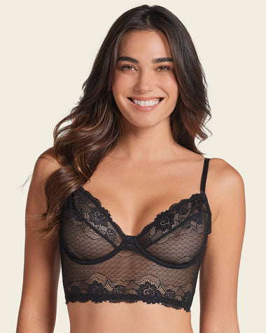 Bustier Siempre Sexy en encaje elástico#color_700-negro