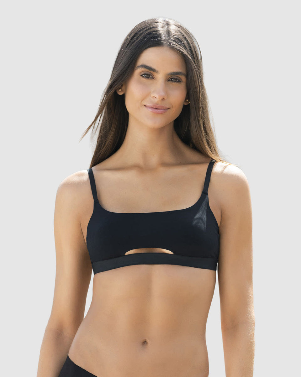 Daily-Sexy Top con abertura frontal