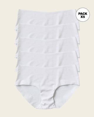 Braga culotte invisible ultraplano sin elásticos y de pocas costuras#color_000-blanco