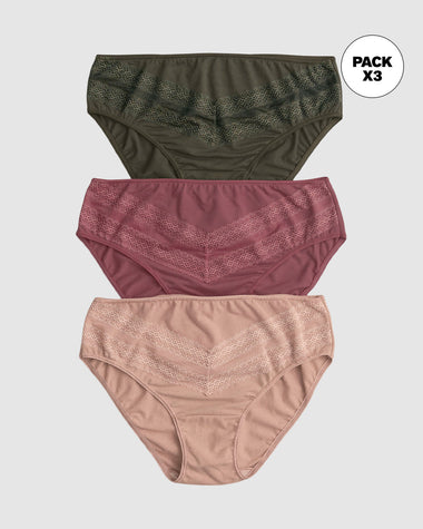 3 Bikinis Elegantes Clásicos y Confortables#color_s28-verde-vino-rosa