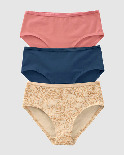 3 culottes en algodón máxima comodidad y frescura#color_s28-azul-rosa-marfil-estampado