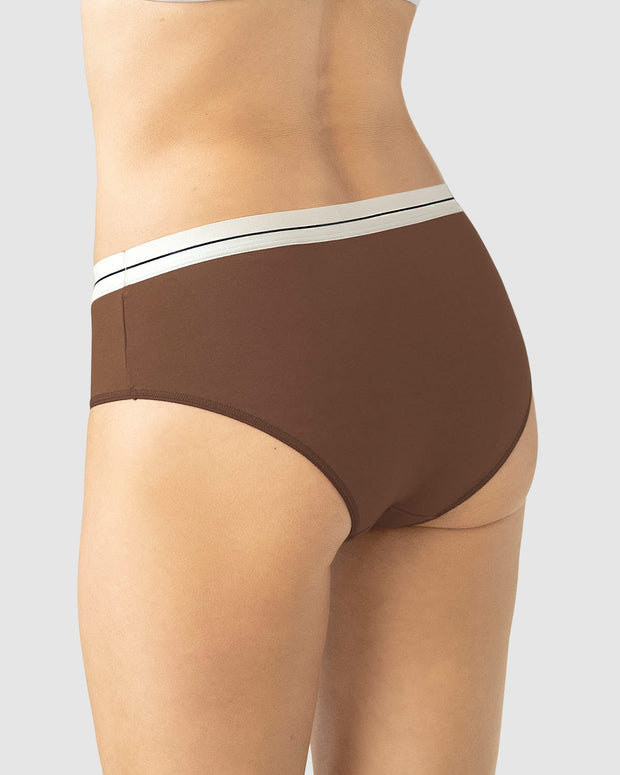 Paquete x 5 bragas estilo culotte#color_s16-rosa-vino-habano-negro-marfil