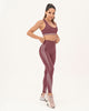 Legging deportivo con cortes en contraste Leonisa Active by Silvy Araujo#color_194-vino-pastel