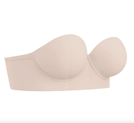Leonisa Reggiseno Senza Spalline Super Push-up – Coppe Sagomate, Sostegno Incredibile, Invisibile Sotto I Vestiti