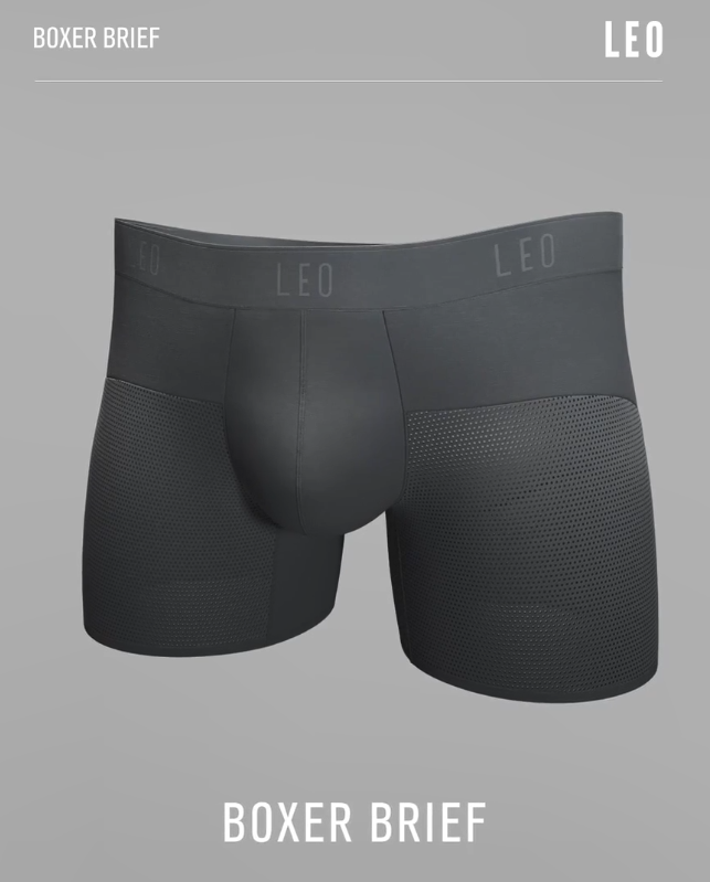 Boxer di media lunghezza ad asciugatura rapida con rete